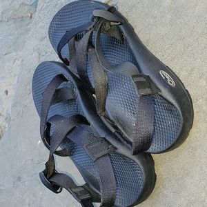 All Black Chaco Sandals